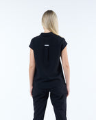 Contour Scrub Top Ink Black