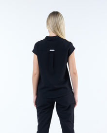 Contour Scrub Top Ink Black