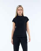 Contour Scrub Top Ink Black