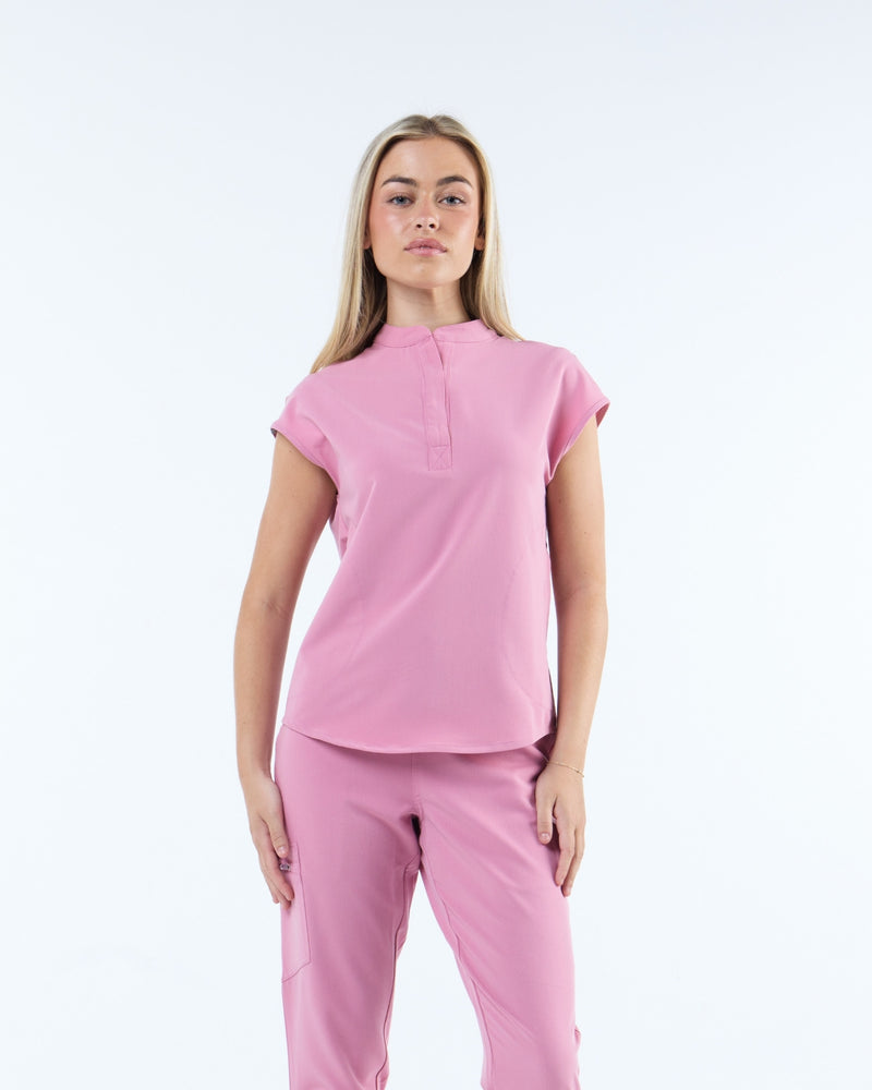 Contour Scrub Top Blush Pink