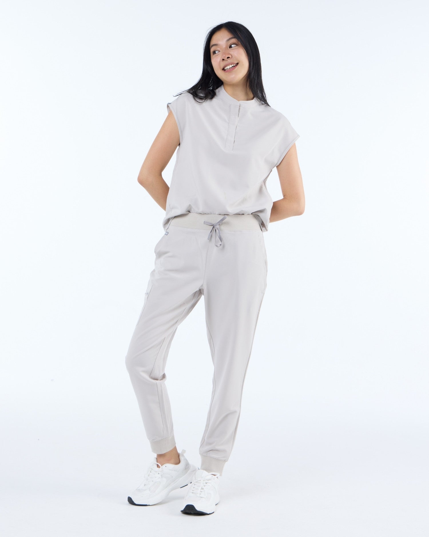 Jogger Scrub Pants Silk Sand