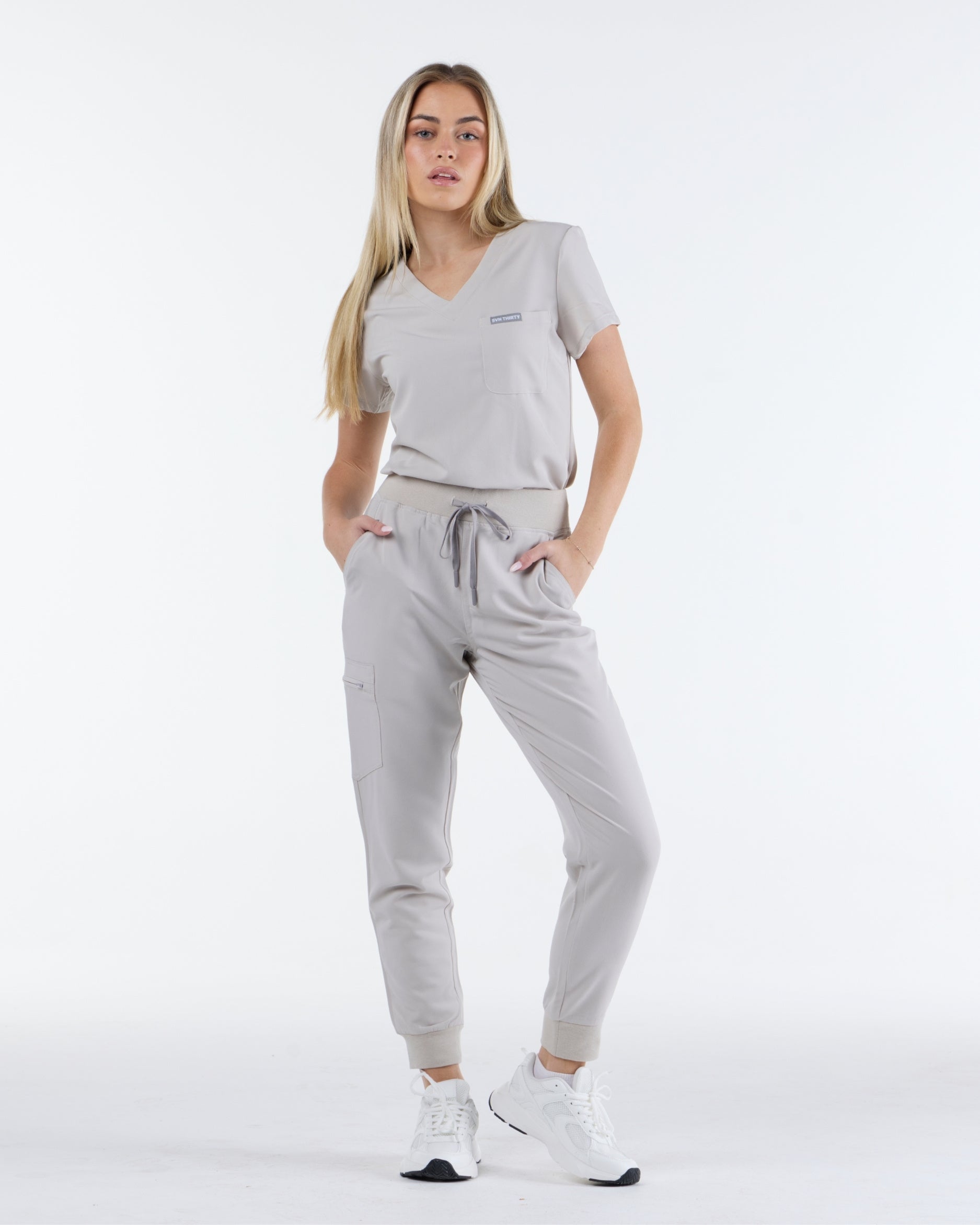 Jogger Scrub Pants Silk Sand