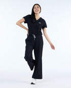 Lounge Leg Scrub Pants Ink Black