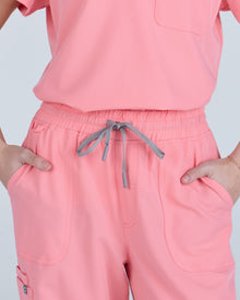 Lounge Leg Scrub Pants Blooming Pink
