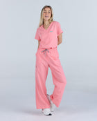 Lounge Leg Scrub Pants Blooming Pink