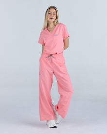 Lounge Leg Scrub Pants Blooming Pink