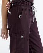 Lounge Leg Scrub Pants Velvet Brown