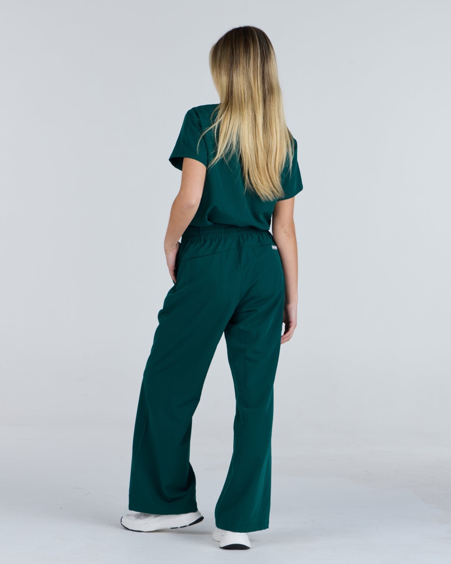 Lounge Leg Scrub Pants Meadow Green