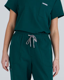 Lounge Leg Scrub Pants Meadow Green