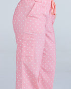 Lounge Leg Scrub Pants Peony Polka