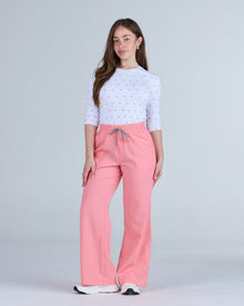 3/4 Sleeve Underscrub Pink Hearts