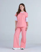 3/4 Sleeve Underscrub Pink Hearts