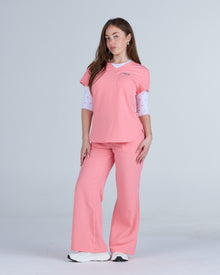 3/4 Sleeve Underscrub Pink Hearts