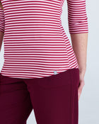 3/4 Sleeve Underscrub Pink Stripes