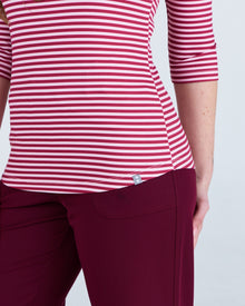 3/4 Sleeve Underscrub Pink Stripes