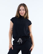 Contour Scrub Top Ink Black