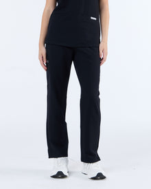 Straight Leg Scrub Pants Ink Black