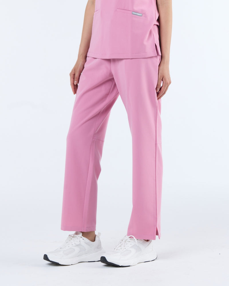 Straight Leg Scrub Pants Blush Pink
