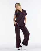 Tuck-In Scrub Top Velvet Brown