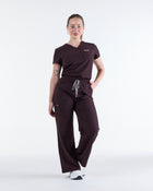Tuck-In Scrub Top Velvet Brown