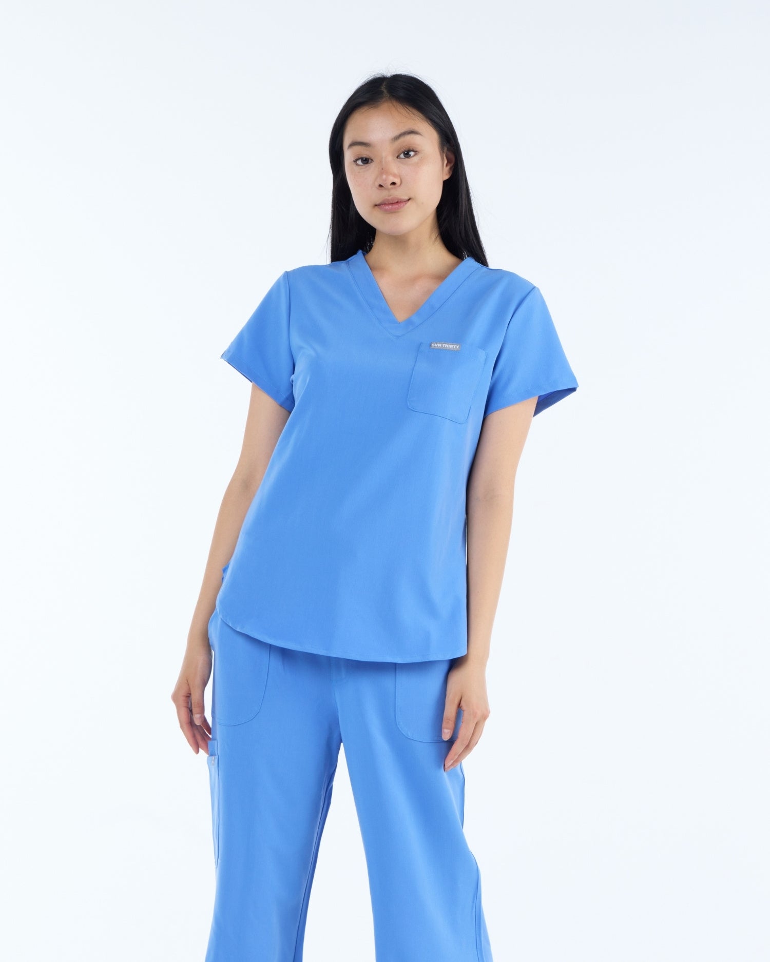 Tuck-In Scrub Top Horizon Blue