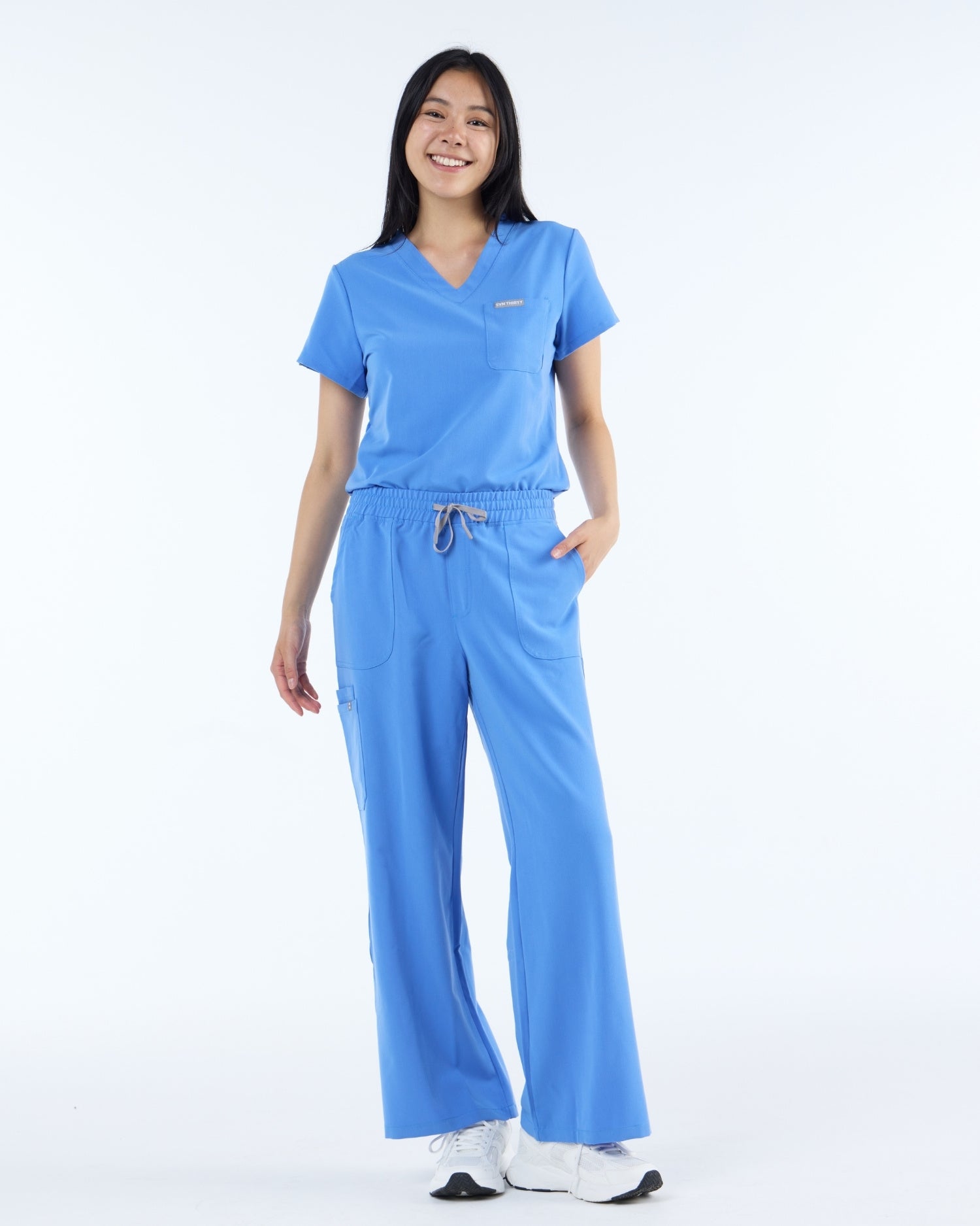 Tuck-In Scrub Top Horizon Blue