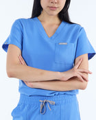 Tuck-In Scrub Top Horizon Blue