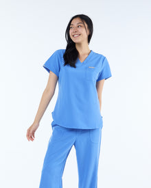 Tuck-In Scrub Top Horizon Blue