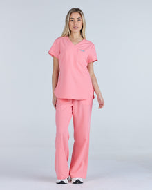 Tuck-In Scrub Top Blooming Pink