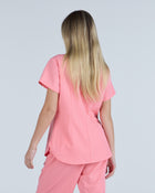 Tuck-In Scrub Top Blooming Pink