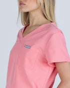 Tuck-In Scrub Top Blooming Pink
