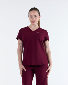 Tuck-In Scrub Top Rouge Burgundy