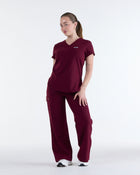 Tuck-In Scrub Top Rouge Burgundy