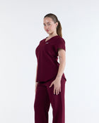 Tuck-In Scrub Top Rouge Burgundy