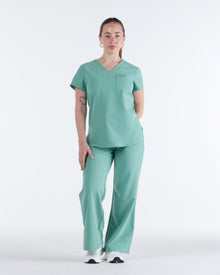 Tuck-In Scrub Top Mist Green