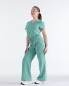 Tuck-In Scrub Top Mist Green