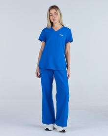 Tuck-In Scrub Top Iris Blue