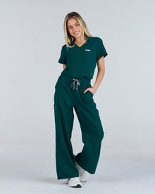 Tuck-In Scrub Top Meadow Green
