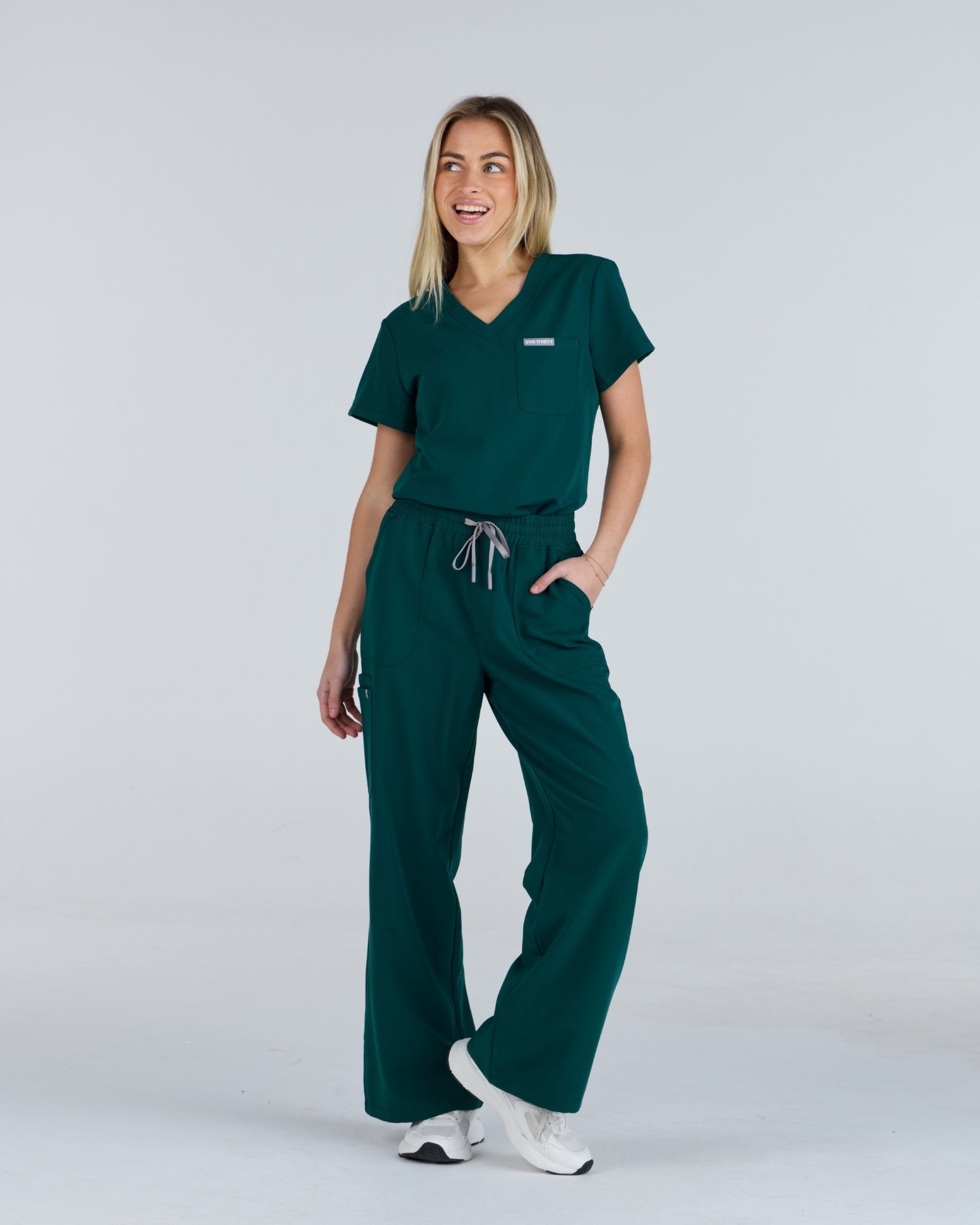 Tuck-In Scrub Top Meadow Green