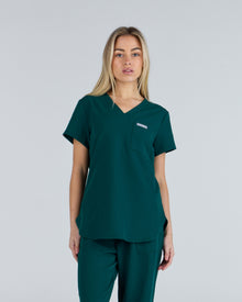 Tuck-In Scrub Top Meadow Green