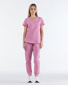Tuck-In Scrub Top Blush Pink