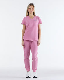 Tuck-In Scrub Top Blush Pink