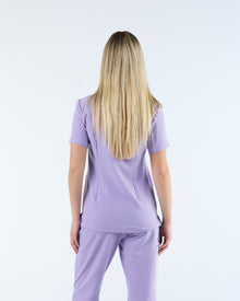 Duo Pocket Scrub Top Dusky Lilac