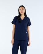 Duo Pocket Scrub Top Nightfall Navy
