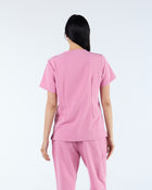 Duo Pocket Scrub Top Blush Pink
