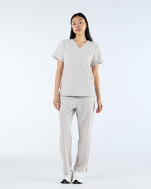 Duo Pocket Scrub Top Silk Sand