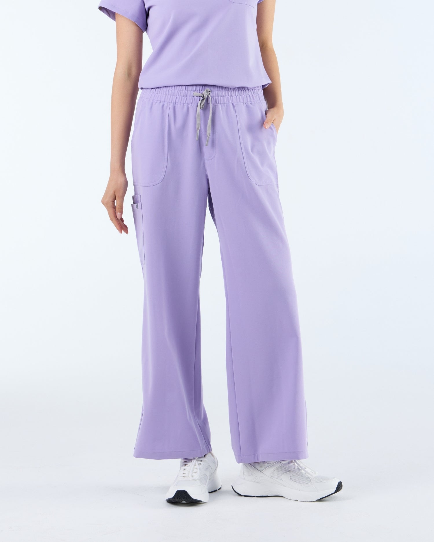 Lounge Leg Scrub Pants Dusky Lilac