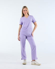 Straight Leg Scrub Pants Dusky Lilac