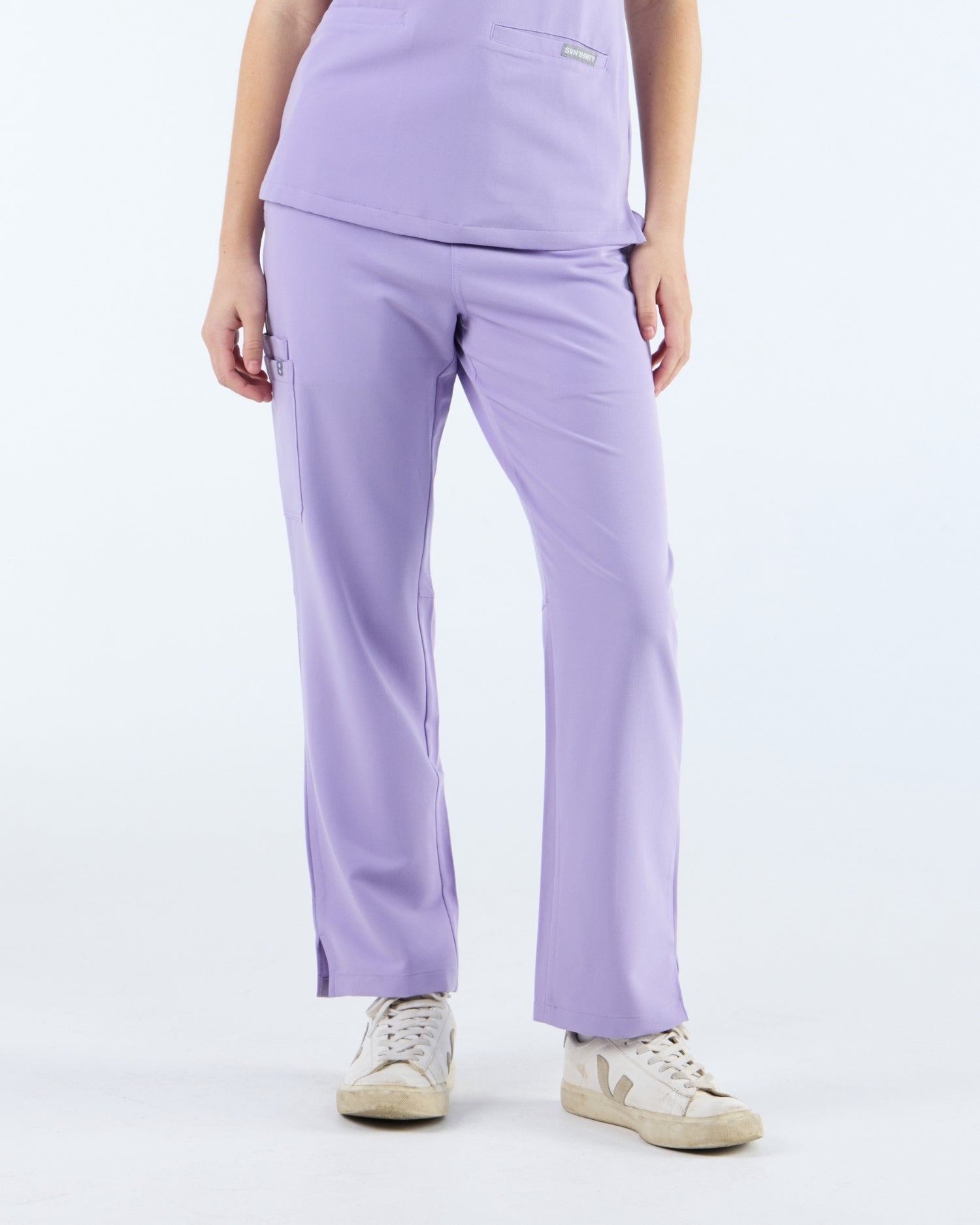 Straight Leg Scrub Pants Dusky Lilac
