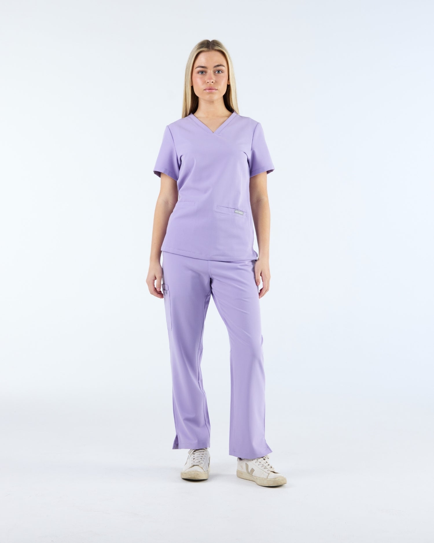 Straight Leg Scrub Pants Dusky Lilac